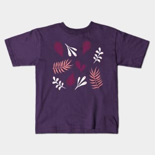 Winter leaf and ferns. Kids T-Shirt
